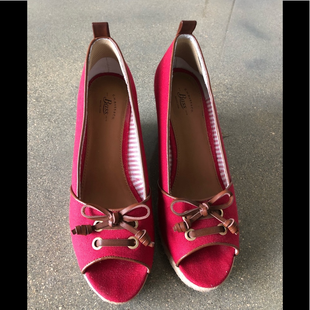 Wedges Red Shoes, 8 size